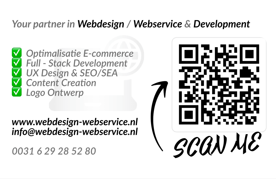 Image Business Card Back Webdesign-Webservice.nl